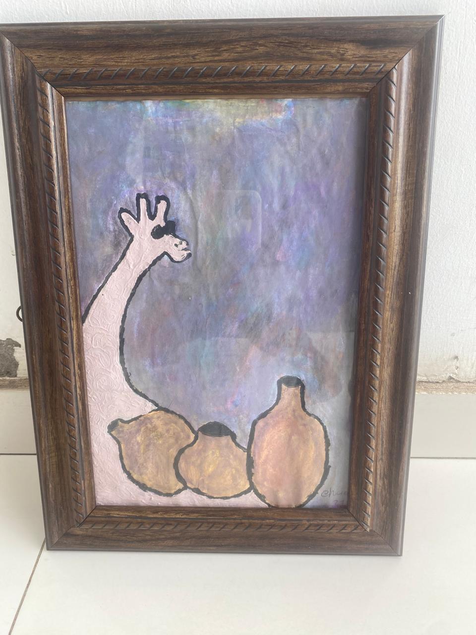 Girafa com sede indomável